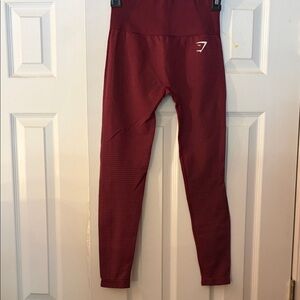 Gymshark Maroon Active Dri Leggings